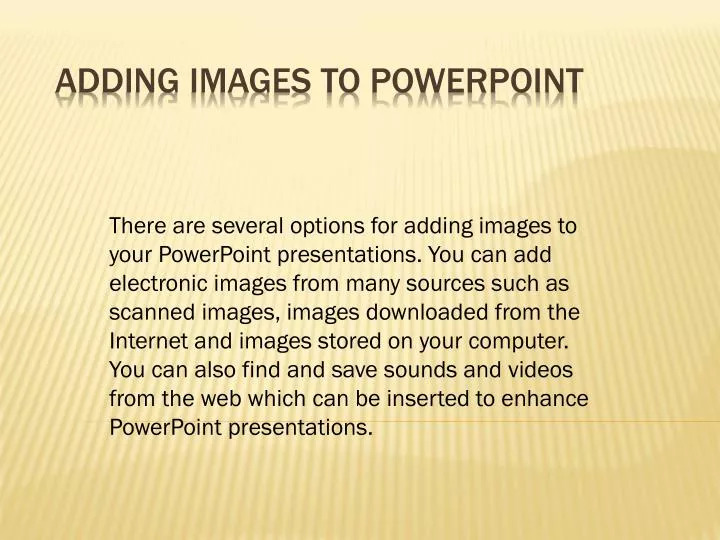 adding images to powerpoint