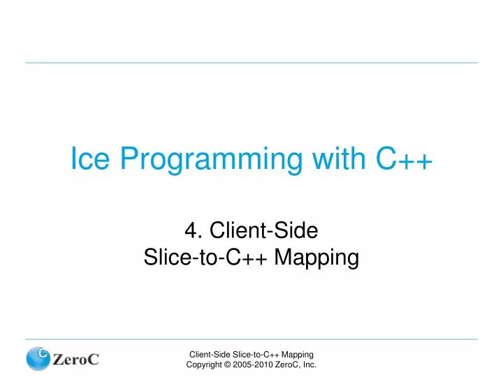 ice programming with c