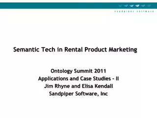 Semantic Tech in Rental Product Marketing