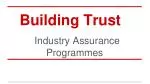 Building Trust - slide 1