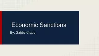 Economic Sanctions