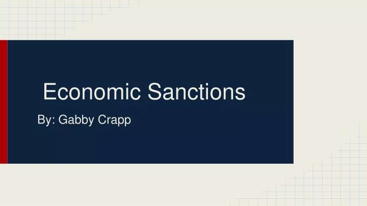 economic sanctions