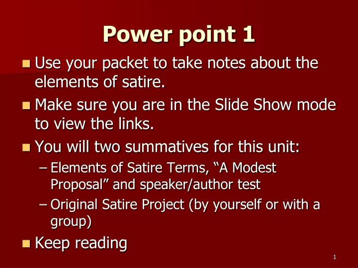 power point 1