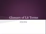 Essential Literary Terms: A Comprehensive Glossary for Analysis and Interpretation - slide 1