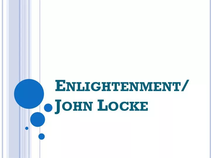 enlightenment john locke