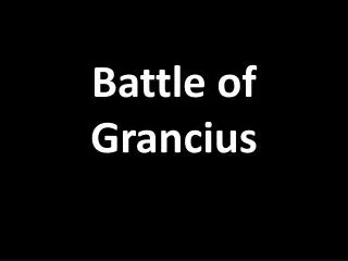 Battle of Grancius