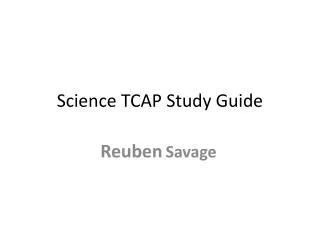 Science TCAP Study Guide