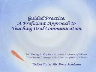 Guided Practice: A Proficient Approach to Teaching Oral Communication