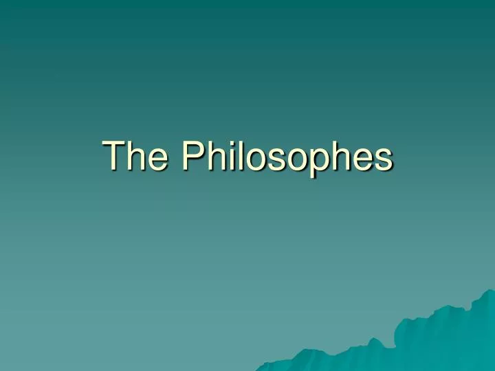 the philosophes