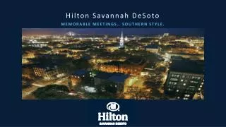 Hilton Savannah DeSoto