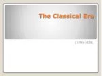 The Classical Era - slide 1