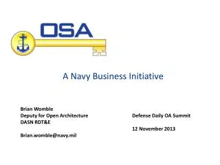 A Navy Business Initiative
