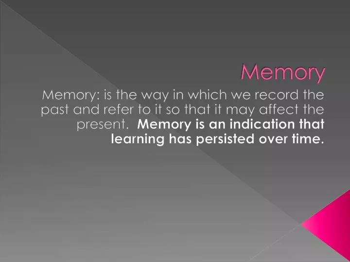 memory