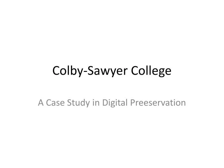 colby sawyer college