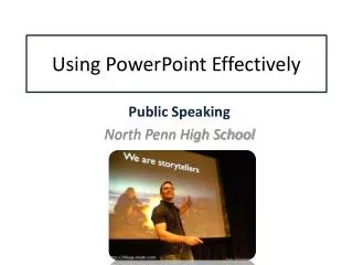 Using PowerPoint Effectively