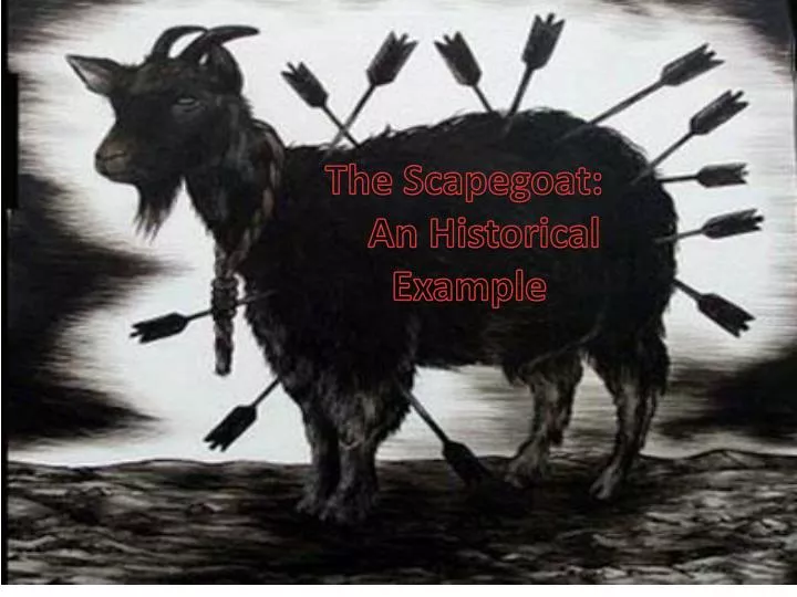 the scapegoat an historical example