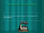 The German Confederation - slide 1