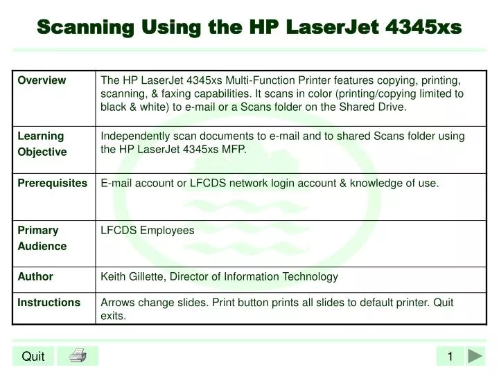 scanning using the hp laserjet 4345xs