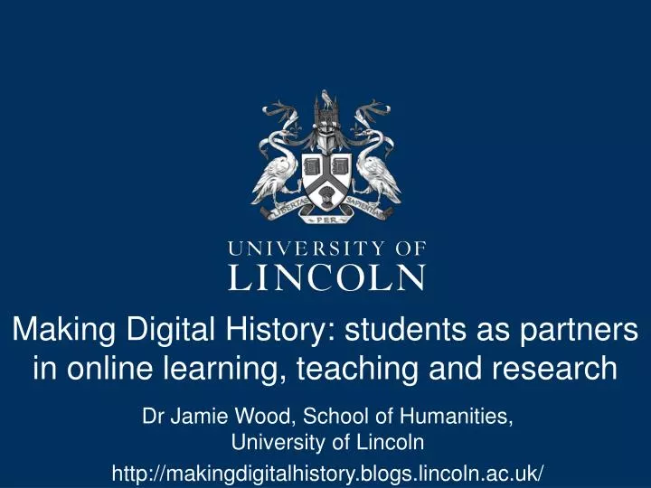 making digital history students as partners in online learning teaching and research