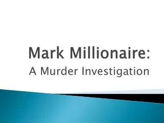 Mark Millionaire: