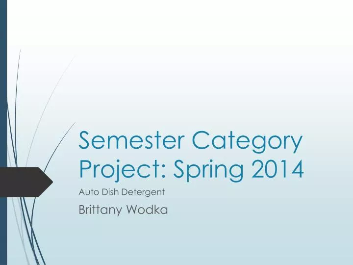 semester category project spring 2014