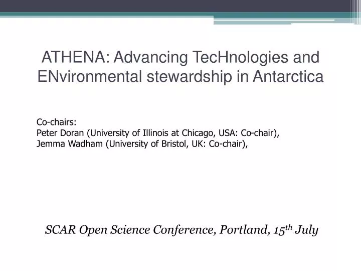 athena advancing technologies and environmental stewardship in antarctica