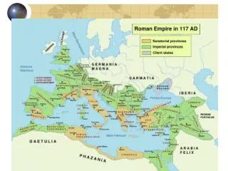 Western Empire at 395 AD