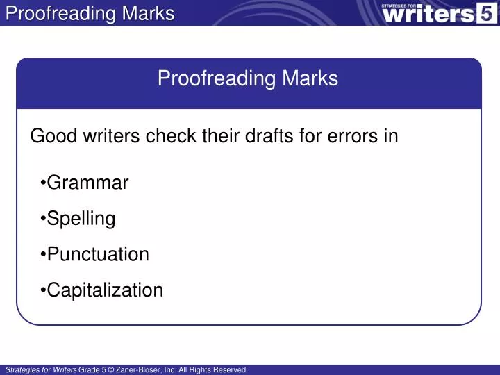 proofreading marks