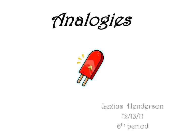 analogies