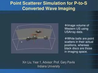 Point Scatterer Simulation for P-to-S Converted Wave Imaging