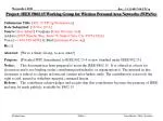 Development of IEEE 802.15 Standard for Positive Train Control Communication Systems - slide 1