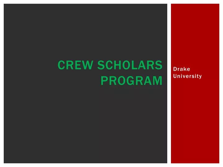 crew scholars program