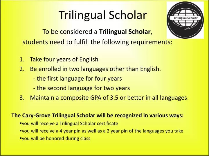 trilingual scholar