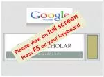 Google Scholar - slide 1