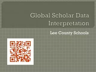 Global Scholar Data Interpretation