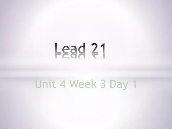 lead 21