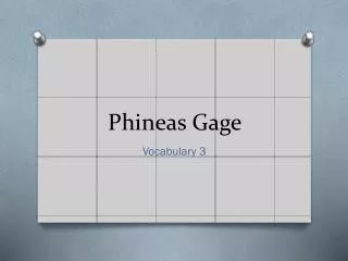 Phineas Gage