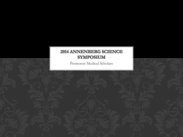 2014 annenberg science symposium