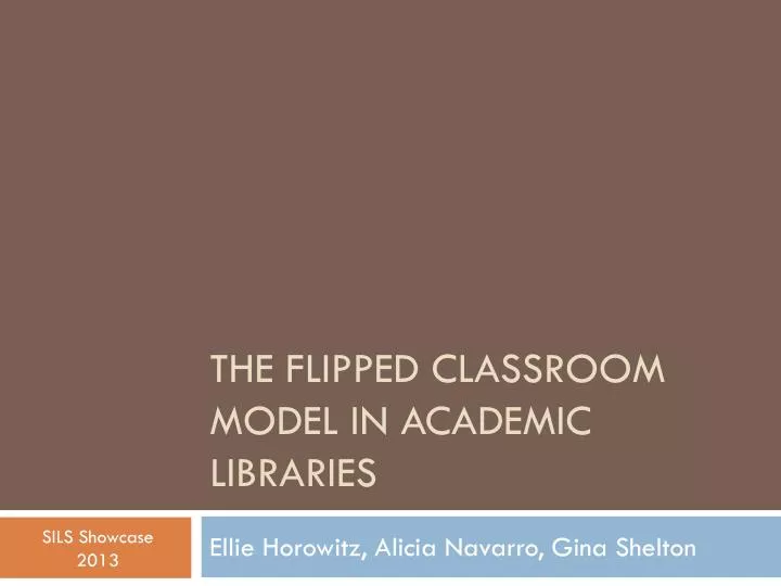 the flipped classroom model in academic libraries