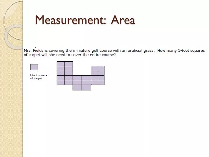 measurement area