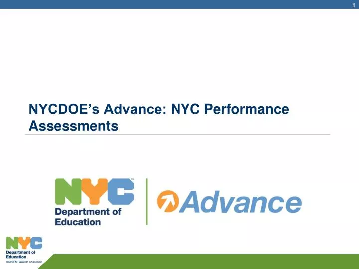 nycdoe s advance nyc performance assessments