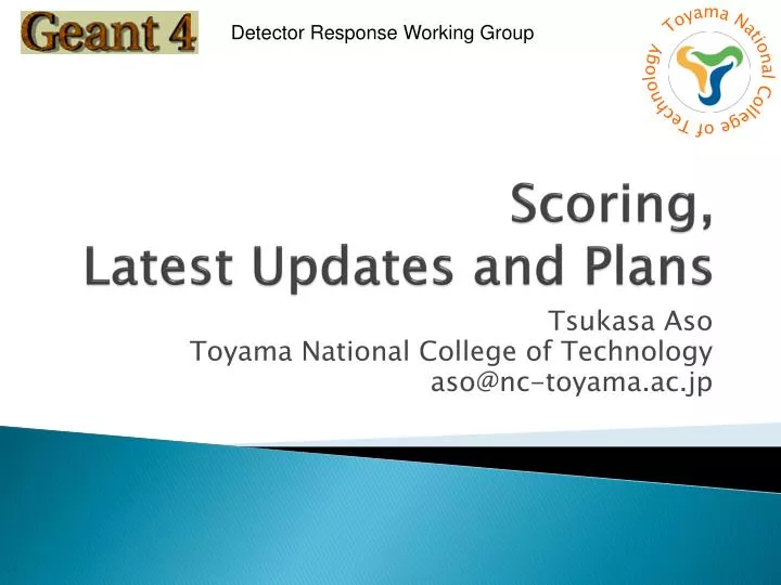 scoring latest updates and plans