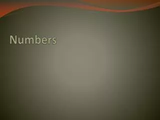 Numbers