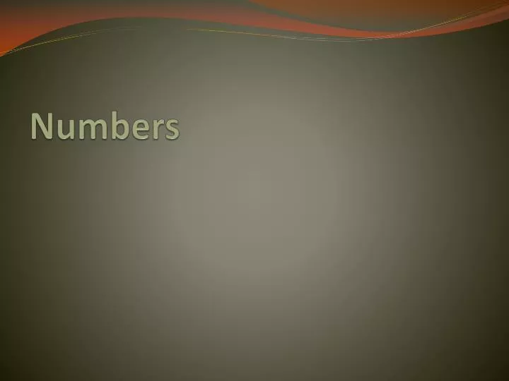 numbers