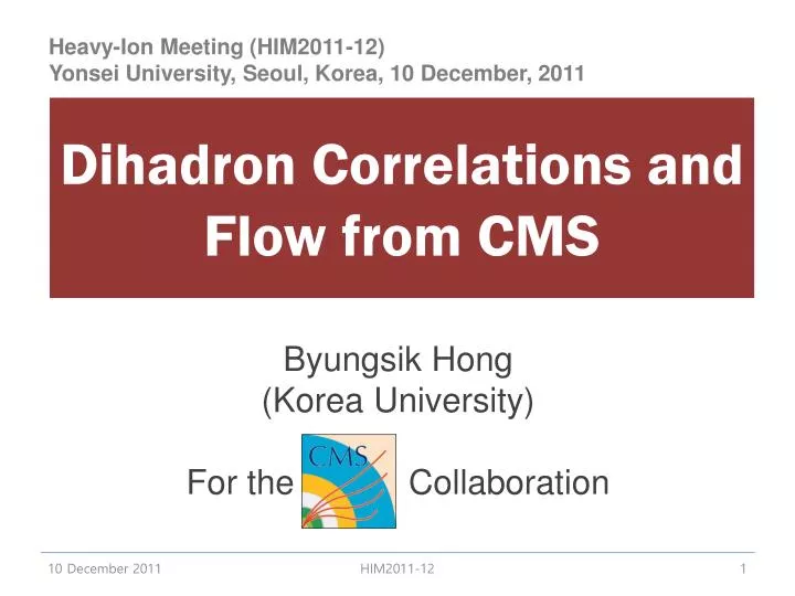dihadron correlations and flow from cms