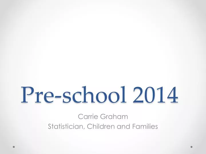 pre school 2014