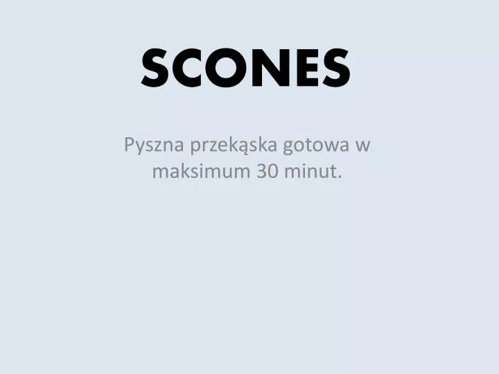 scones