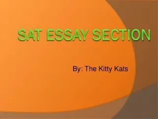 SAT essay section