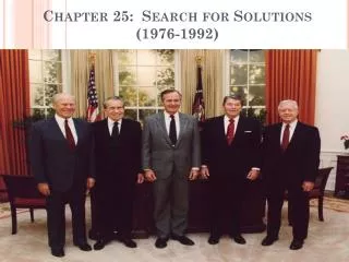Chapter 25: Search for Solutions (1976-1992)