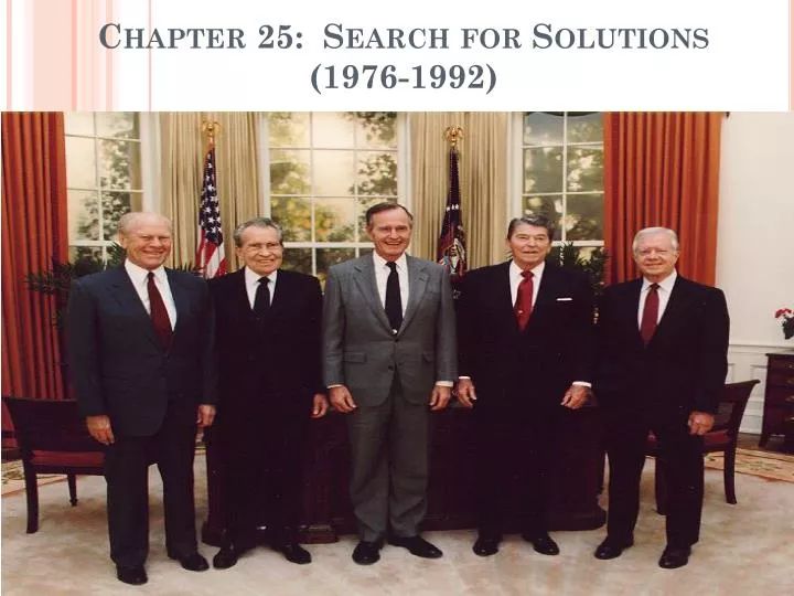 chapter 25 search for solutions 1976 1992